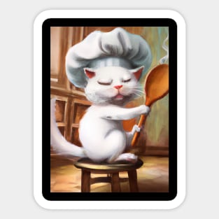 Chef Cat Sticker